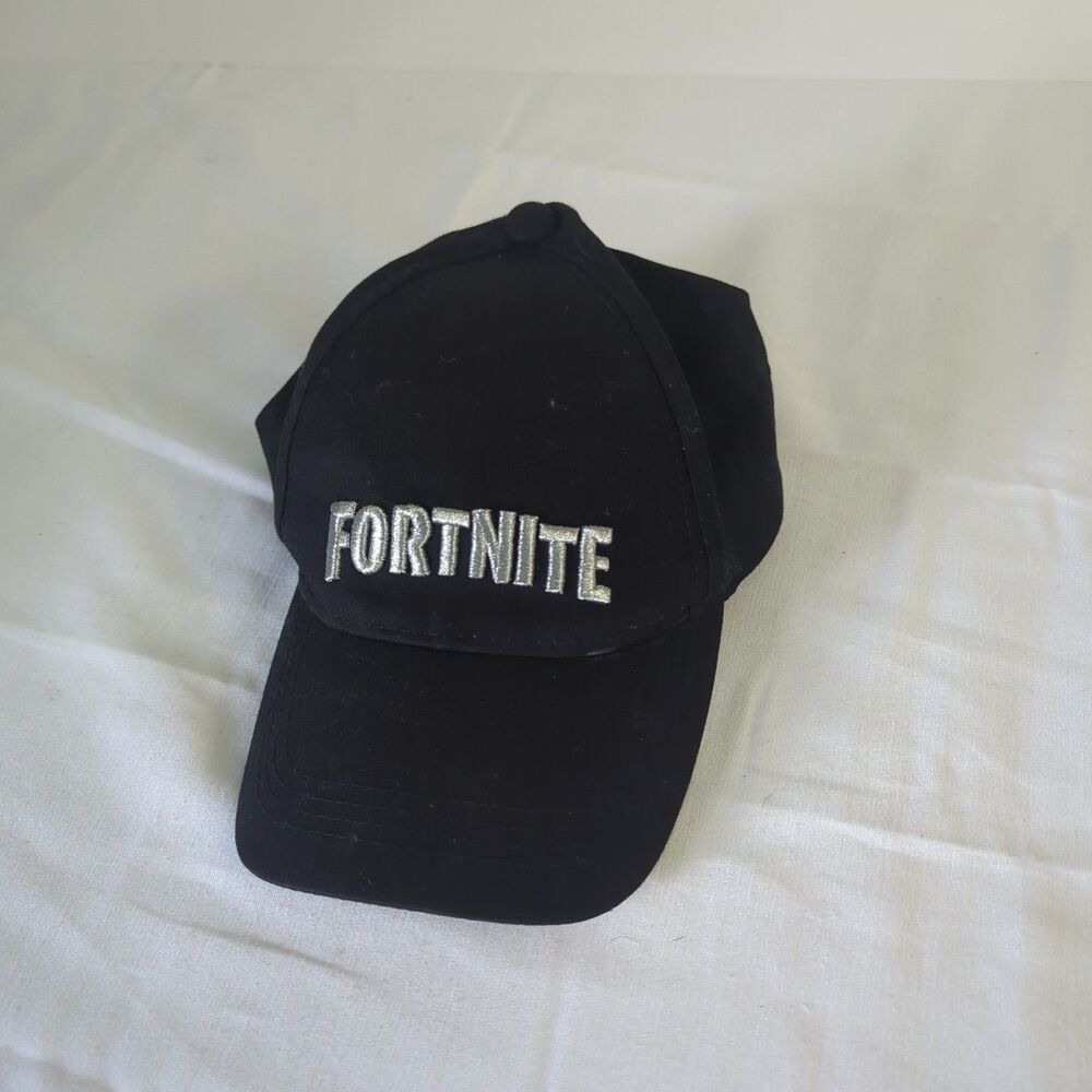 Fortnite Baseball Cap Toddlers Kids Black Boys OSFM Snapback Embroidered